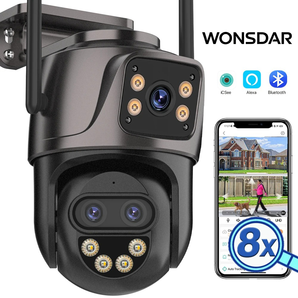 Smart Home Camera Ezviz - Уличная IP-камера WONSDAR с тремя объективами,