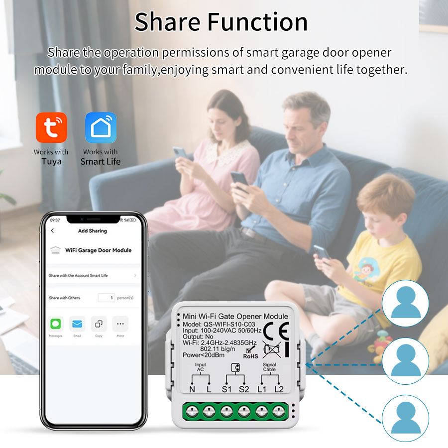 Умный контроллер открывания га – обзор и цена Wireless Door Sensor